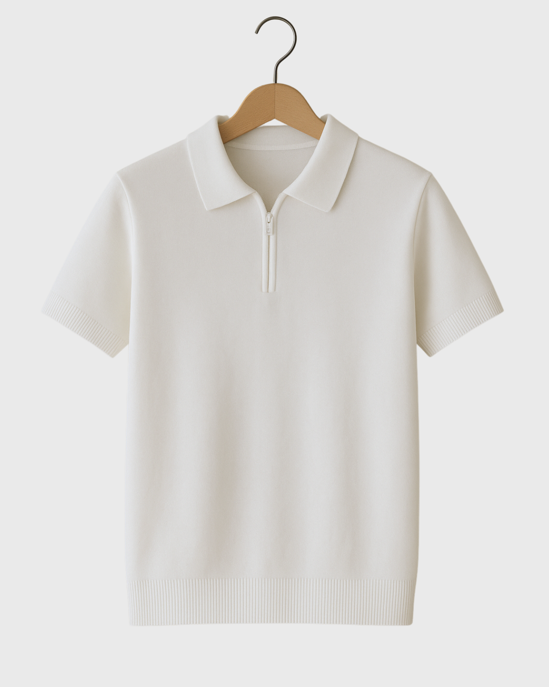 Moteriški polo marškinėliai su užtrauktuku