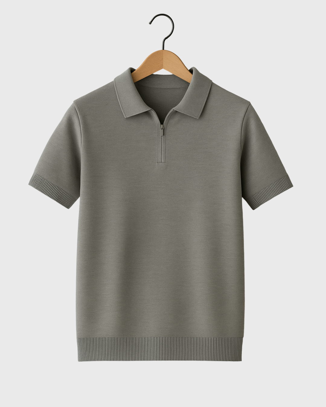 Moteriški polo marškinėliai su užtrauktuku