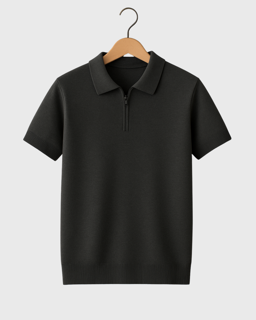 Moteriški polo marškinėliai su užtrauktuku