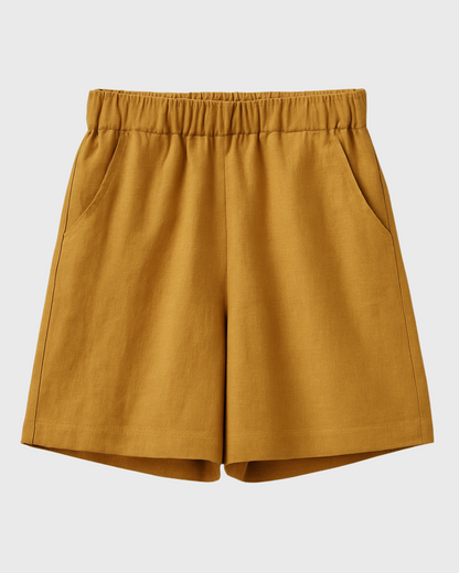 Moteriški laisvalaikio šortai su kišenėmis