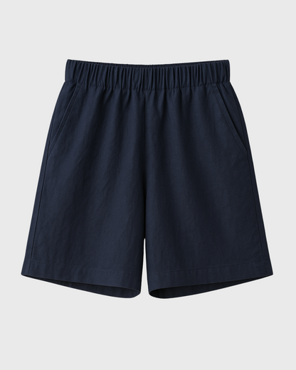 Moteriški laisvalaikio šortai su kišenėmis