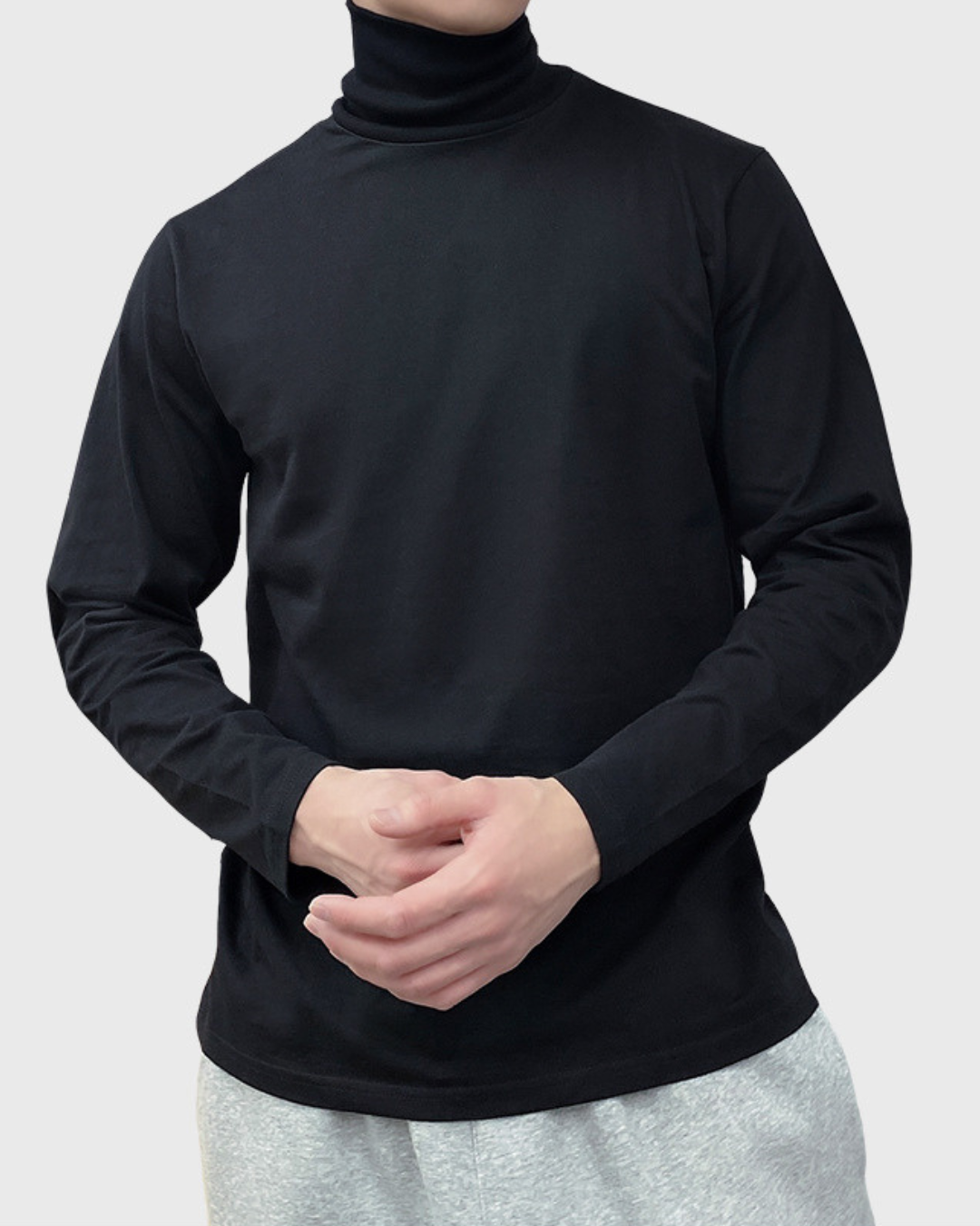 Vyriškas medvilninis plonas golfas