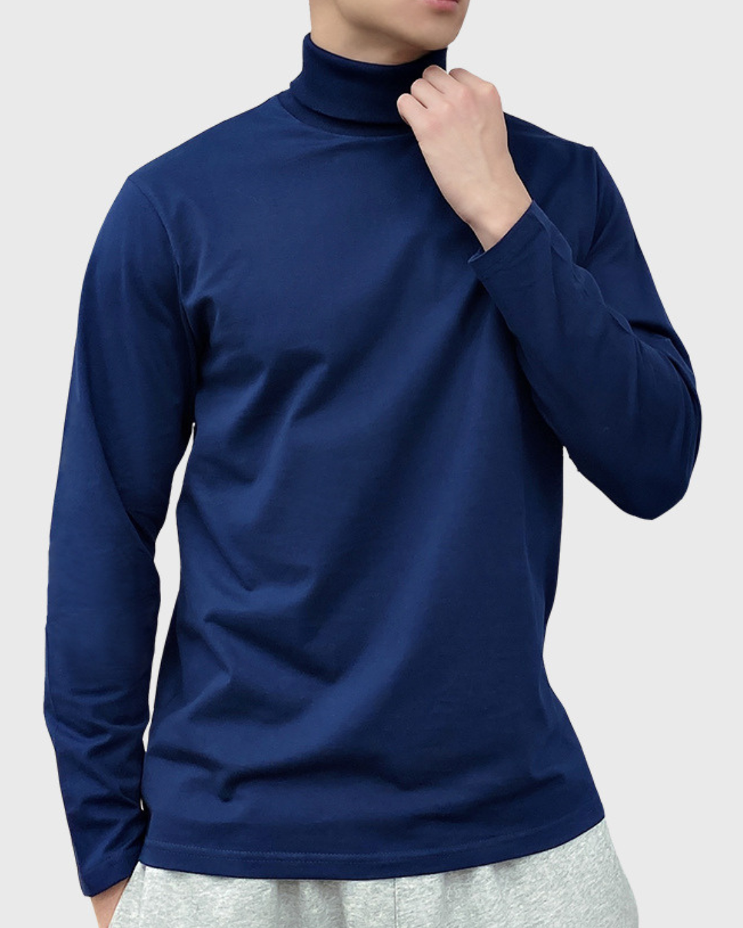 Vyriškas medvilninis plonas golfas