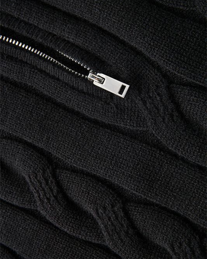 Vyriškas polo megztinis su užsegama apykakle