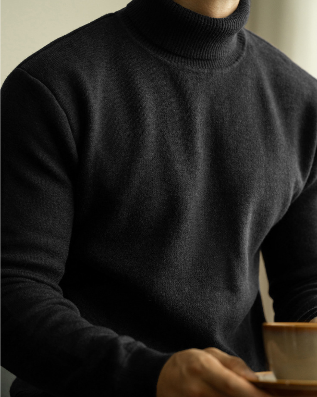 Vyriškas šiltas golfas su vilna