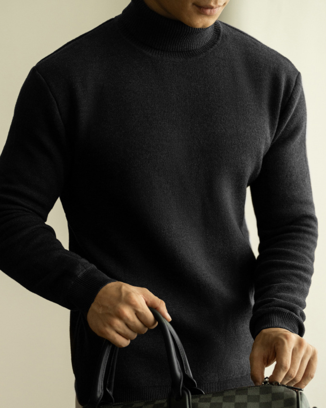 Vyriškas šiltas golfas su vilna