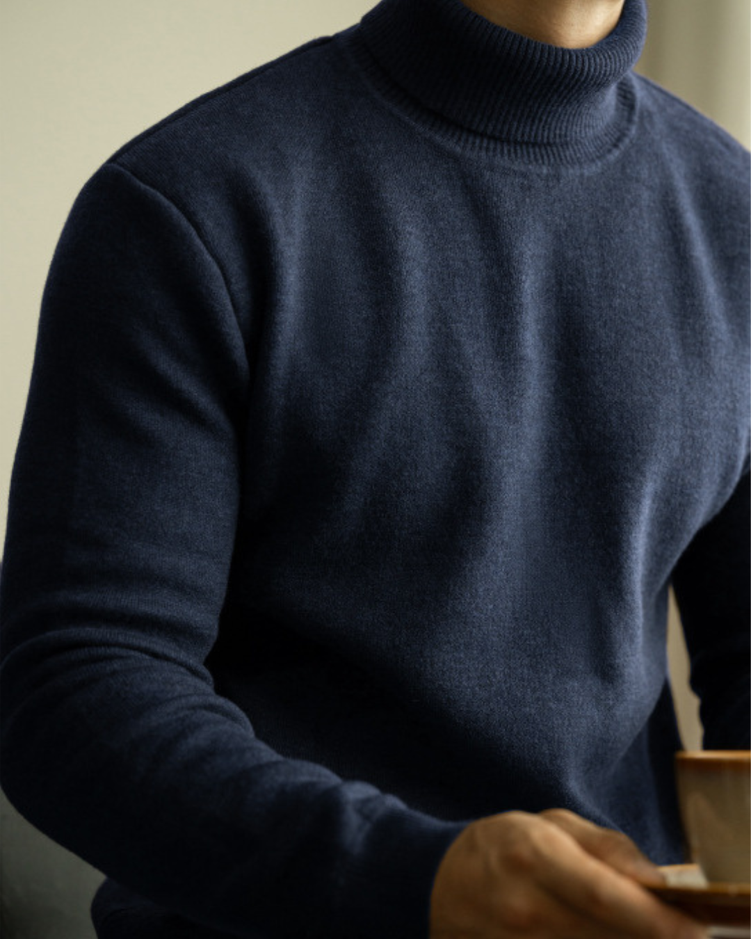 Vyriškas šiltas golfas su vilna