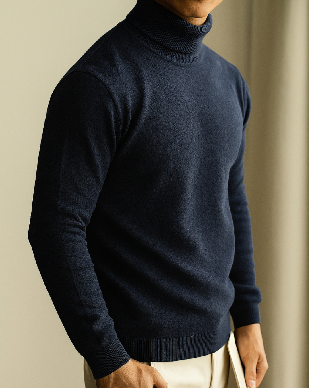 Vyriškas šiltas golfas su vilna