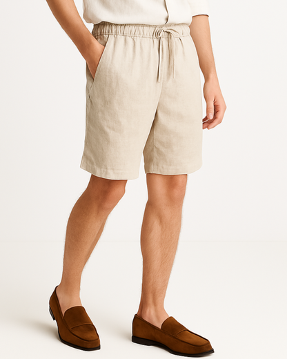 Vyriški lininiai šortai