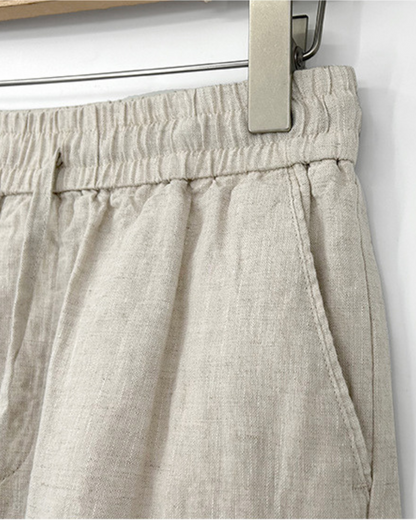 Vyriški lininiai šortai