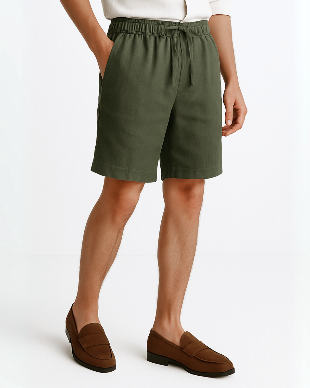 Vyriški lininiai šortai