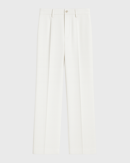 Vyriškos plačios tiesaus kirpimo laisvalaikio kelnės