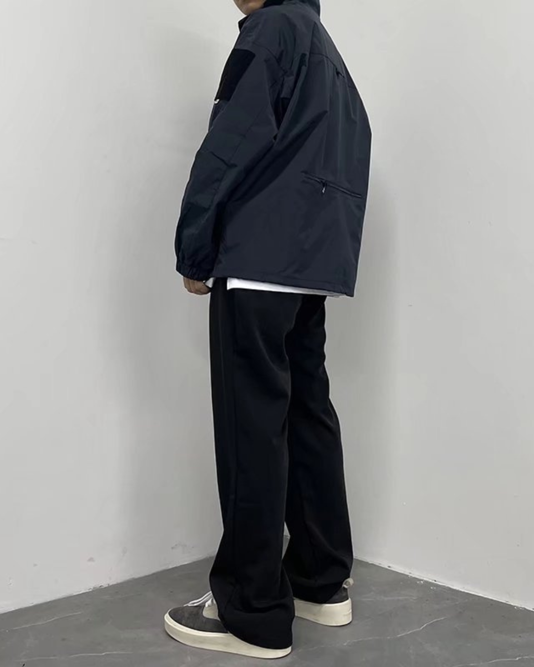 Vyriškos plačios tiesaus kirpimo laisvalaikio kelnės