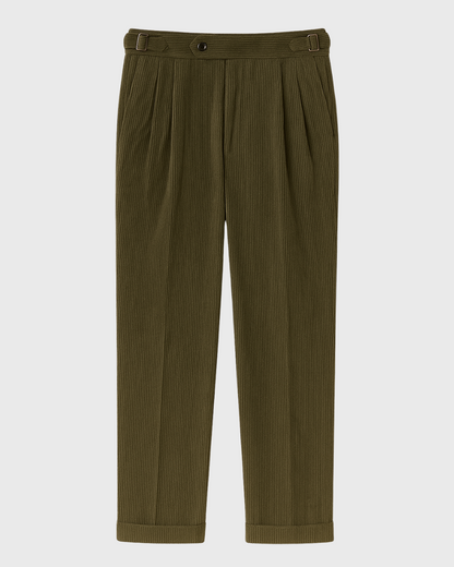 Vyriškos retro velvetinės kelnės