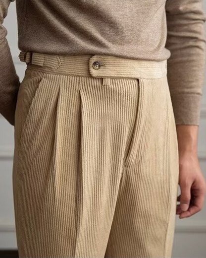 Vyriškos retro velvetinės kelnės