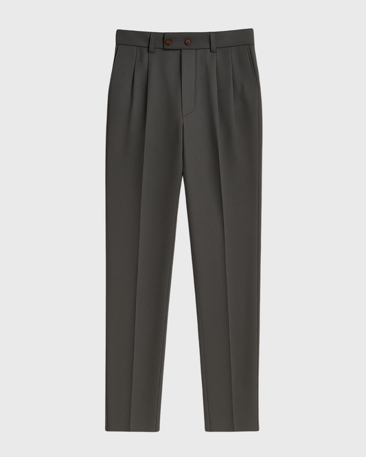 Vyriškos siaurėjančio kirpimo kostiuminės kelnės